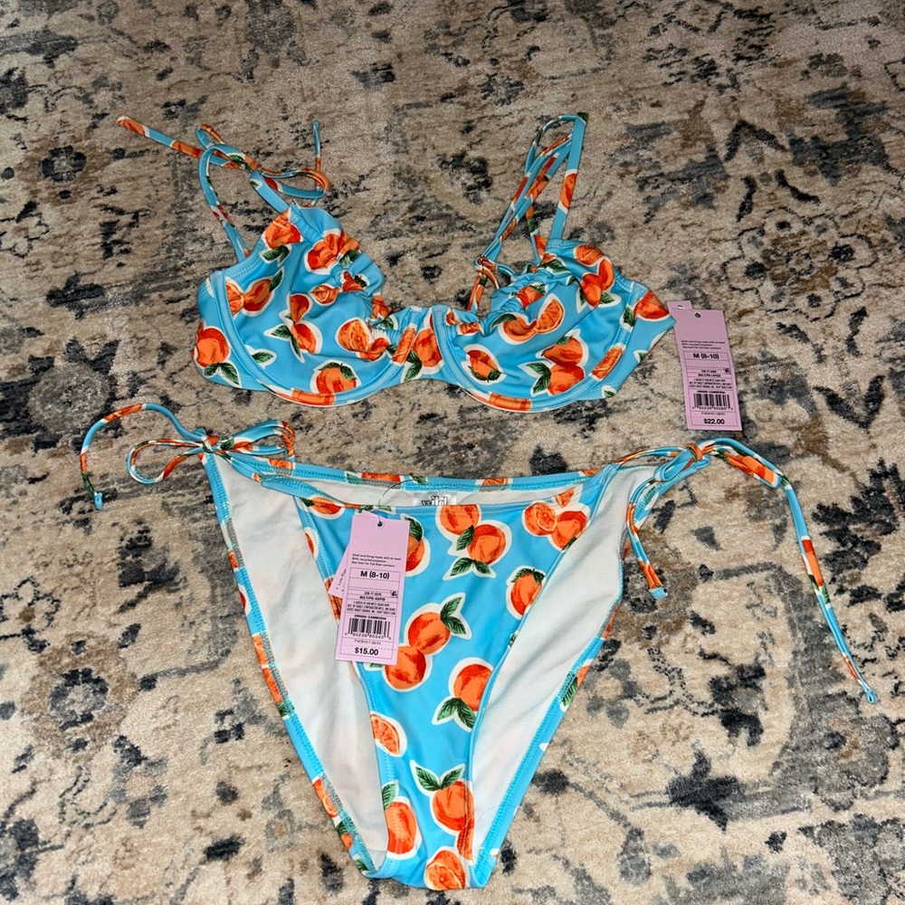 Wild Fable Blue and Orange Bikini